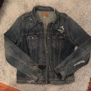 American Eagle distressed denim jacket